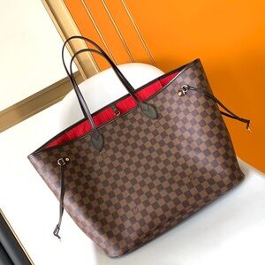 🔥Louis Vuitton 🔥Neverfull MM Damier Ebene Cherry